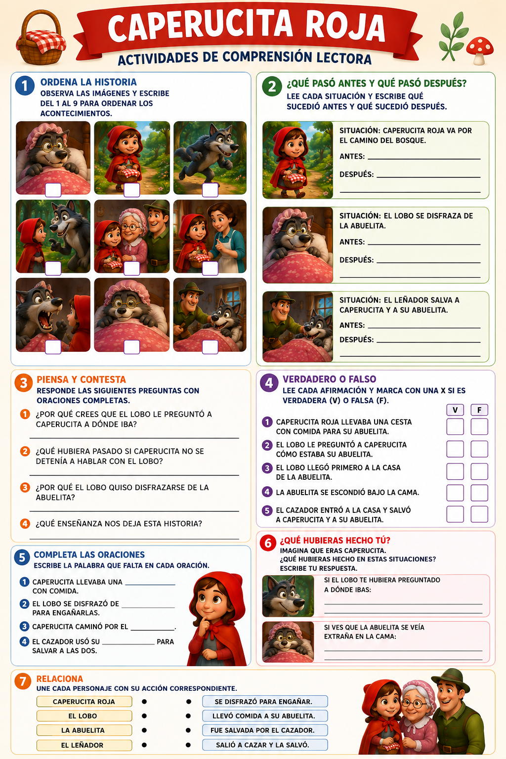 🎒 Pack Completo de Cuentos Tradicionales — 7 Presentaciones Animadas + Secuencia Didáctica Imprimible