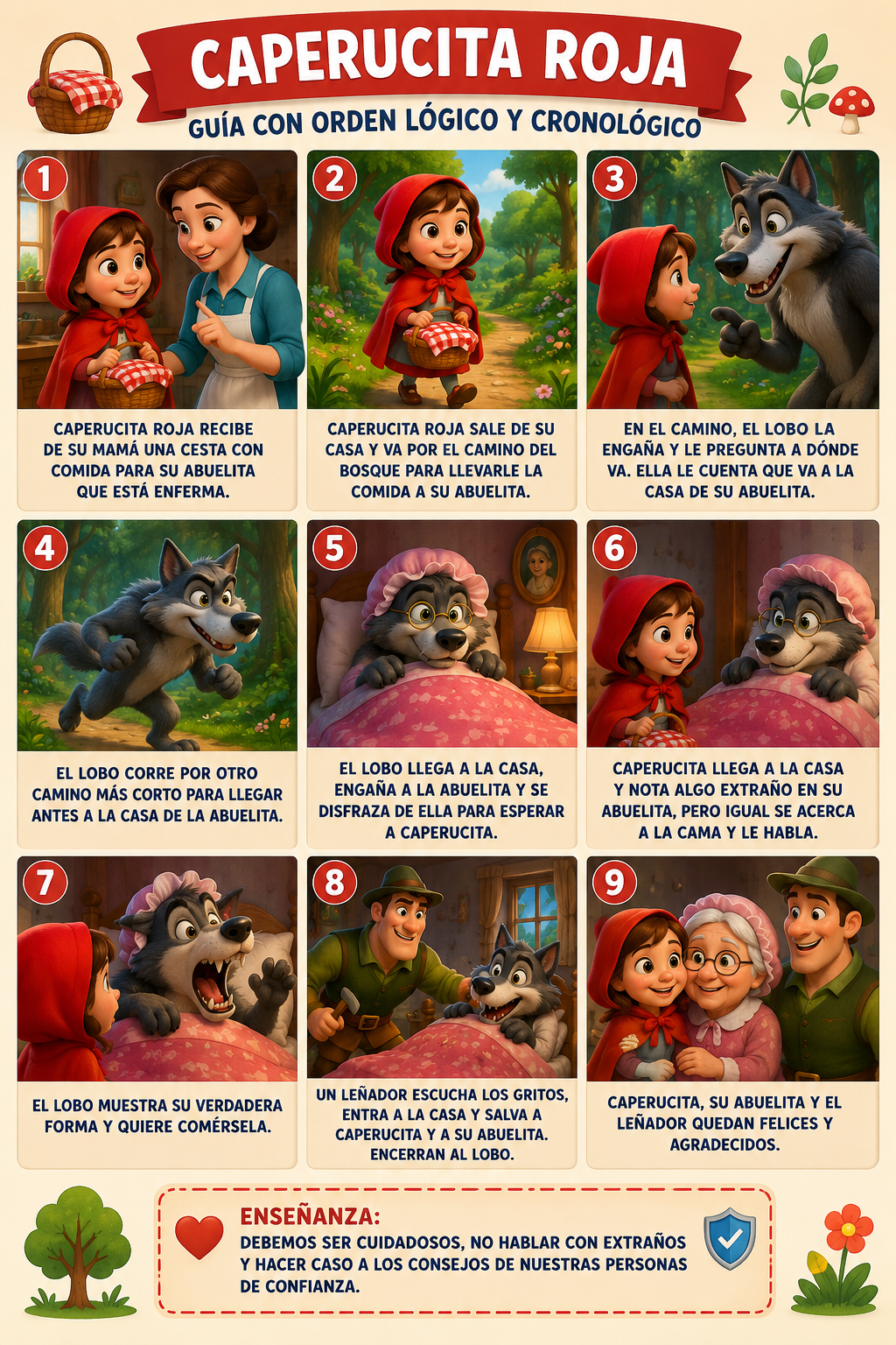 🎒 Pack Completo de Cuentos Tradicionales — 7 Presentaciones Animadas + Secuencia Didáctica Imprimible