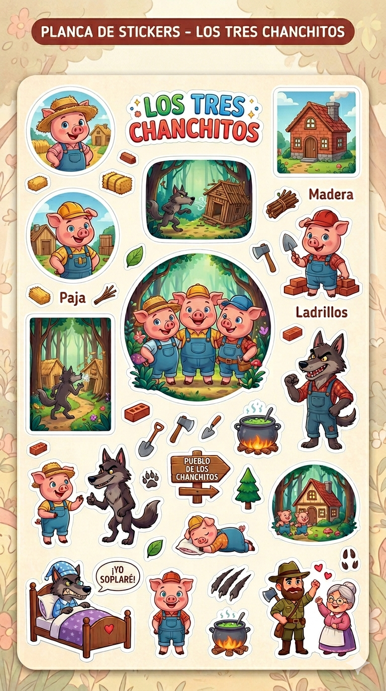 🎒 Pack Completo de Cuentos Tradicionales — 7 Presentaciones Animadas + Secuencia Didáctica Imprimible